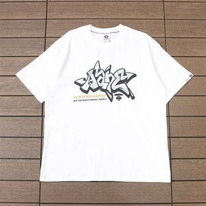 AAPE Black Sculpted Logo T-Shirt - Black Short Sleeve